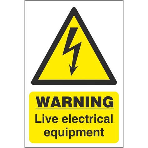 electrical box warning sign|live electrical warning sign.